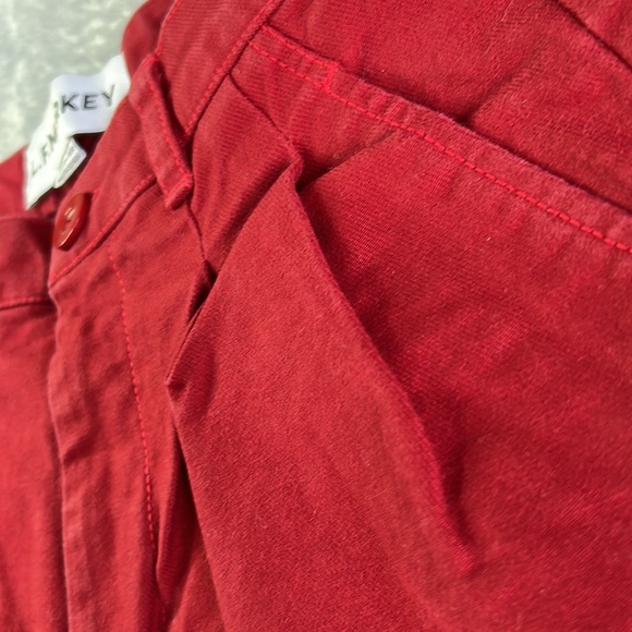 L.F. Markey Classic Slack Pant Trousers Red Size 4 - Picture 9 of 16